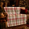 thumbnail image 3 of Rustic Plaid, Festive autumn celebration Scene, Warm Flannel Blanket for Living Room and Family Room with Detailed Artwork, Art Lovers autumn celebration Gift, Festive Home Decor, 3 of 9