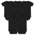 thumbnail image 1 of Gerber - Paquete de 5 monos unisex para bebé, paquetes múltiples, camisa entrelazada de 180 g/m², negro, 12 meses, EE. UU., 1 of 1