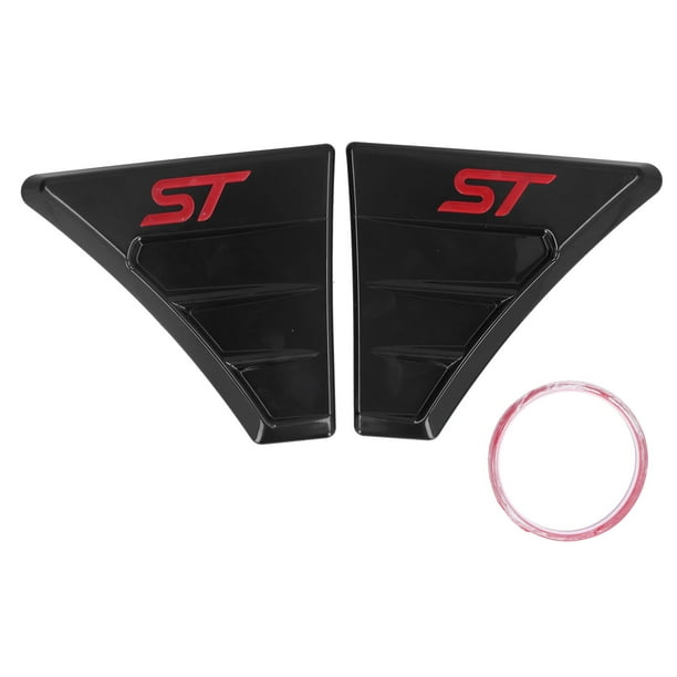 Par de molduras para la ventilación lateral del guardabarros, accesorio de modificación estilo ST RS para Ford Focus MK 2Red