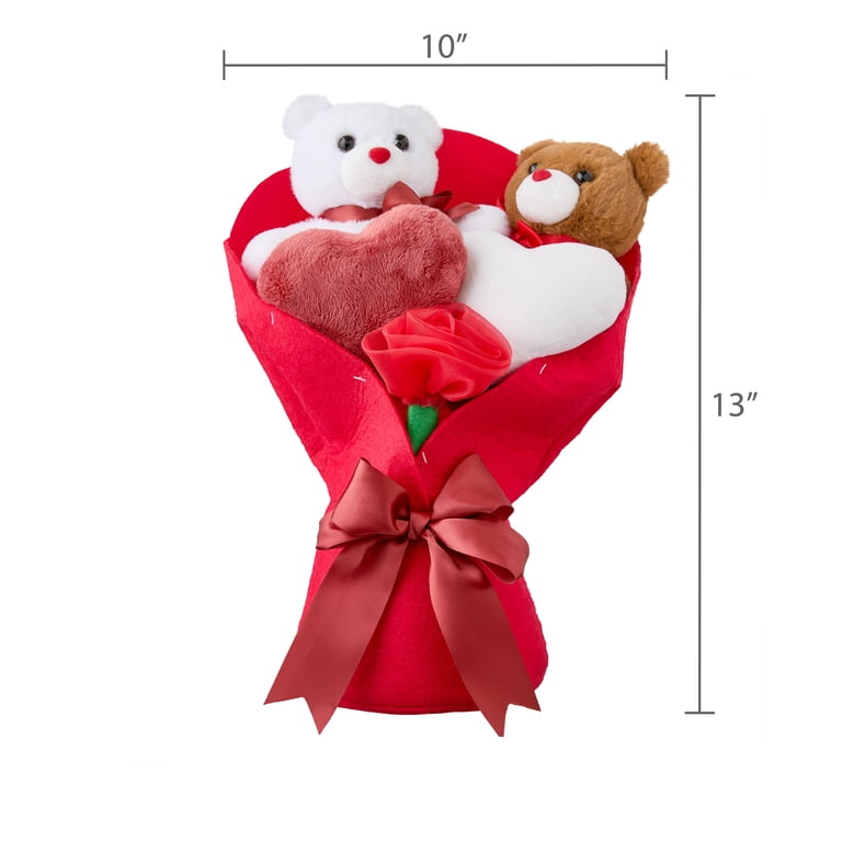 Way To Celebrate Valentine's Day 13" Medium Bear Bouquet photo 2