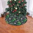 thumbnail image 2 of FMSHPON T Rex Dino Green Xmas Christmas Tree Skirt Stand Mat for Holiday Party Decoration Indoor Outdoor 36 inches, 2 of 3