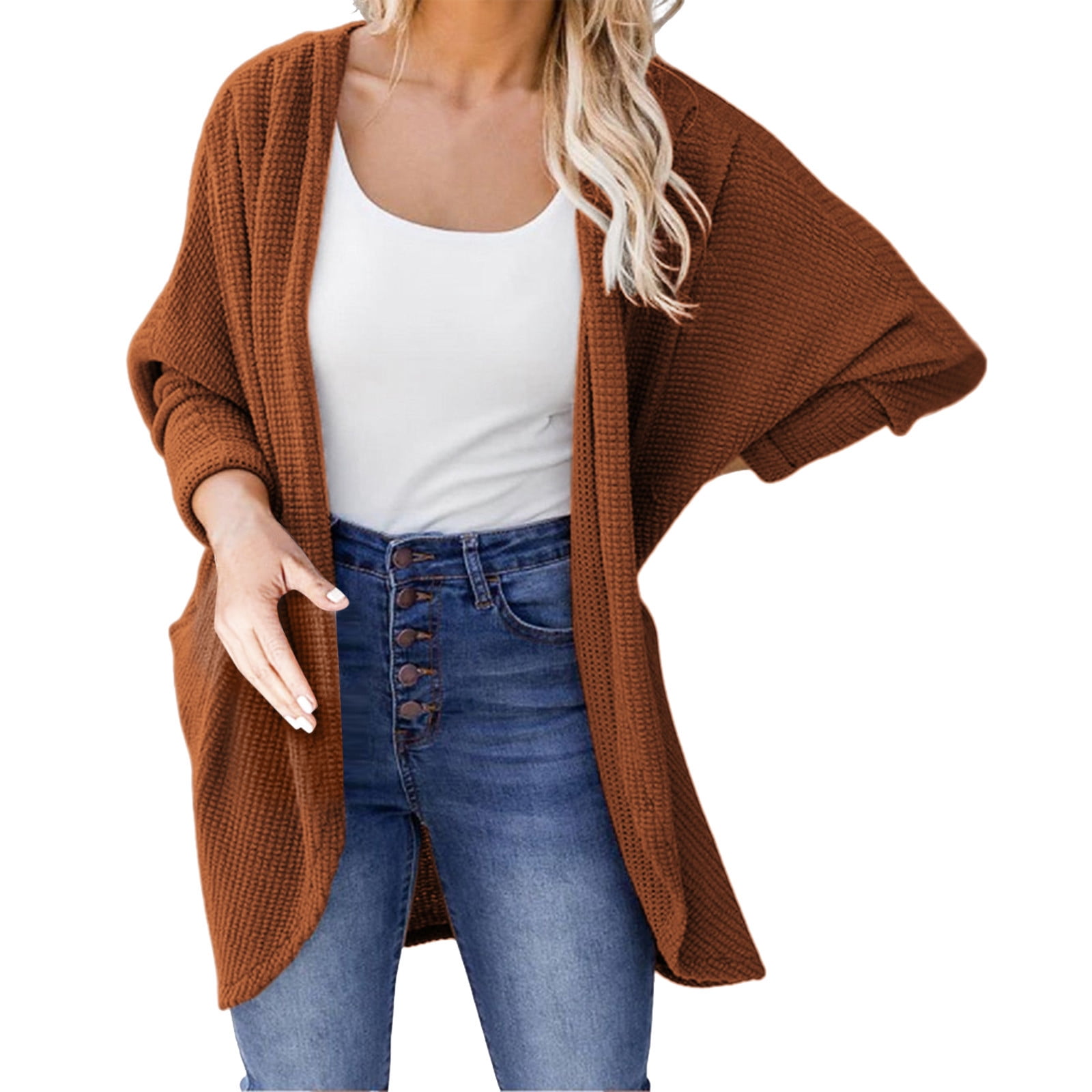 Long Knit Soft Sweater Solid 