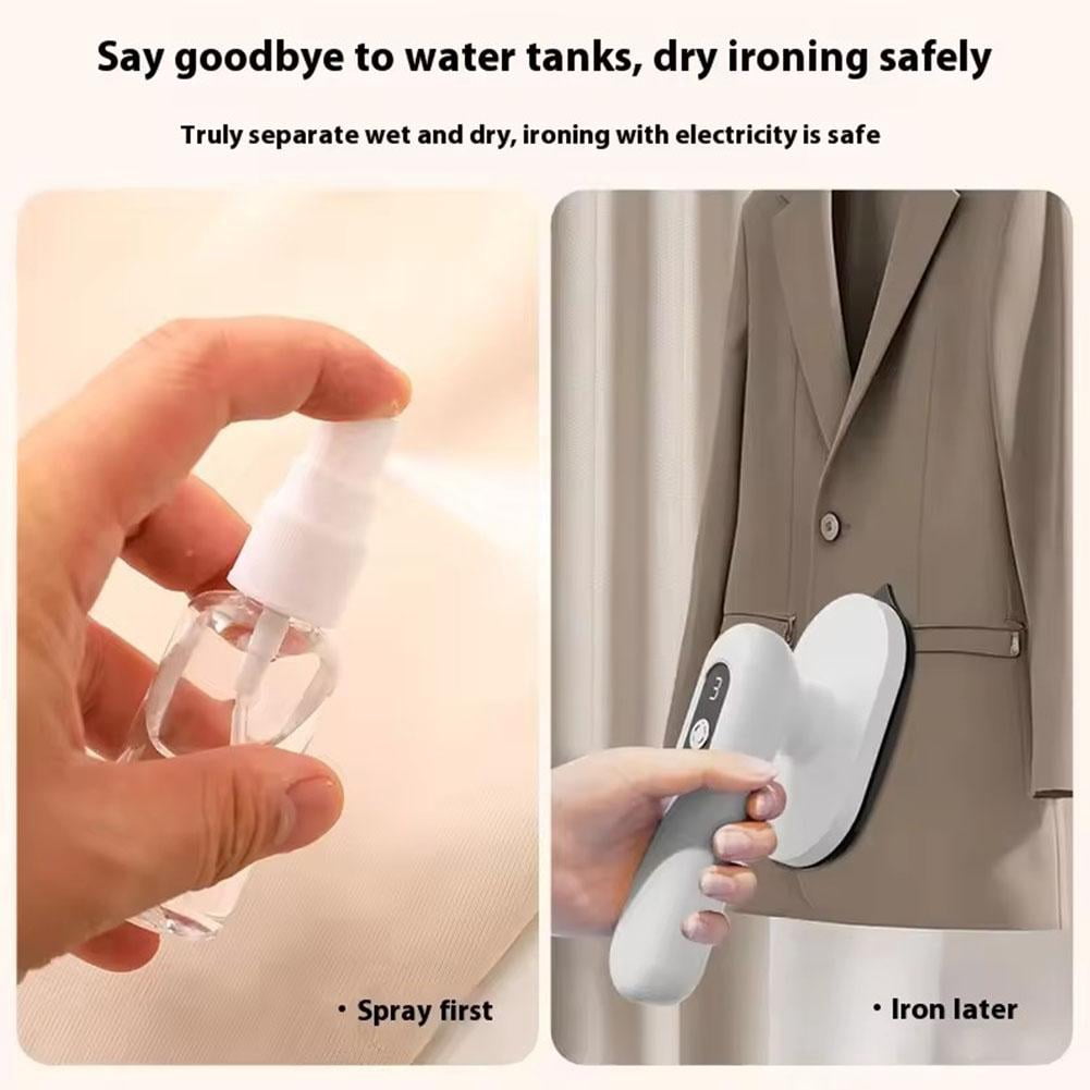 Mini Travel Steam Iron Cordless, 30S Fast Heat-up Steamer Clothing with 90 Handle, Handheld Portable Clothes Rotatable Stea