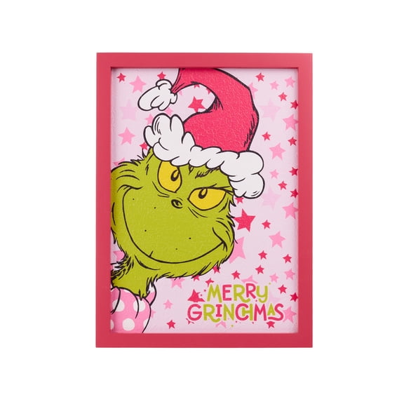 Pink Merry Grinchmas Wall Art