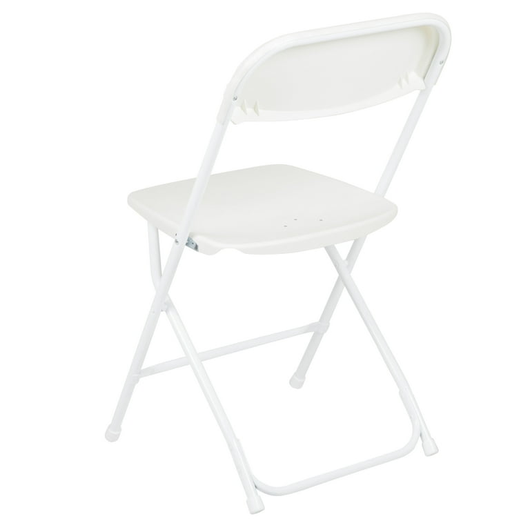 Flash Furniture Hercules Series 10 Pack White Plastic Folding