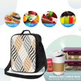 thumbnail image 4 of Pofeuu Geometric Print Lunch Bag Women Insulated Lunch Box Reusable Leakproof Large Spacious Cooler Tote for Women Men, 4 of 7