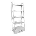 thumbnail image 1 of Furniture of America Ploomer Transitional Wood 1-Drawer Bookcase in White, 1 of 9