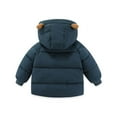 thumbnail image 4 of HAiming Toddler Winter Coat Boys Girls Hooded Jacket Warm Outwear Fuzzy Padded Lined Coast with Pockets for Kids, 4 of 4