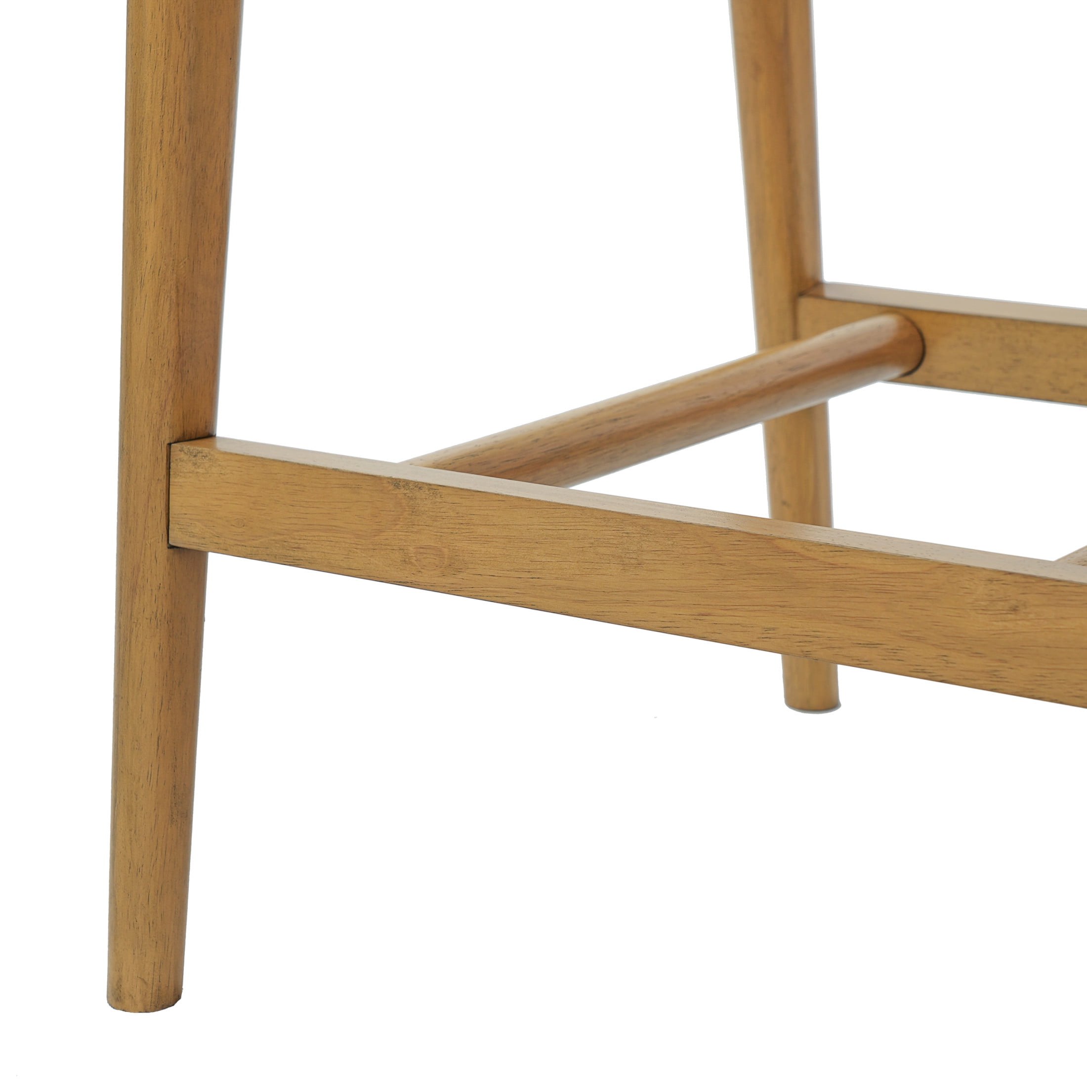 Christopher Knight Home Retro PU Upholstered Counter Height Bar Stools, Natural+Brown, Set of 2