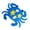 Blue, variant on Squirt and Squeeze Crab Bath Toys, Colorful Soft Silicone Water Spraying Toys for Bathtub, Swimming Pool and Summer Outdoor Activities