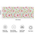 thumbnail image 3 of Pioneer Flower Floral Print Pattern Bathroom Rugs Mat, Non Slip Microfiber Bathroom Rug with Rubber Backing, Soft Mats for Bathroom Floor Tub Shower, 17"x47", 3 of 5