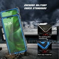 thumbnail image 3 of Motorola Moto G Power 5G 2025 Case with Holster Clip [3-in-1 Rotating Belt Clip & Kickstand] Built-in Screen Protector, Shockproof Full-Body Cover, Wireless Charging Compatible – Blue, 3 of 7