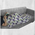 thumbnail image 6 of Floral Soft Flannel Fleece Throw Blanket, Romantic Vintage Style Soft Watercolor Garden Concept Purple Gramophone Orchids, Cozy Plush for Indoor and Outdoor Use, 50" x 70", Multicolor, by Ambesonne, 6 of 6