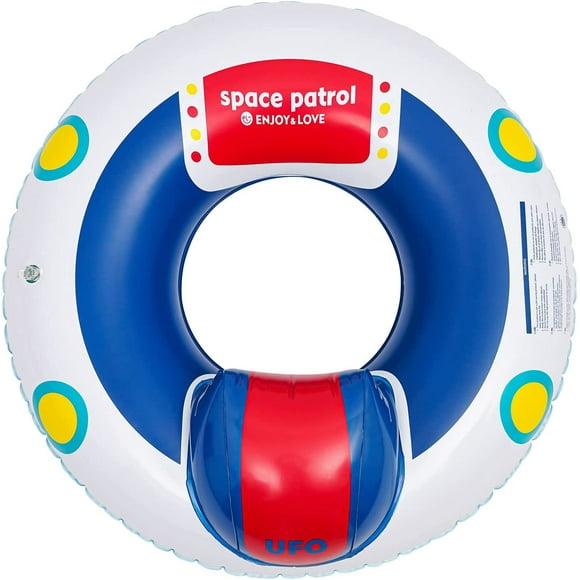 23" Inflatable Swimming Rings, Inflatable Pool Tubes for Kids with UFO Pattern, Kids Pool Float Tube for Summer Beach Water Float Party Outdoor Party