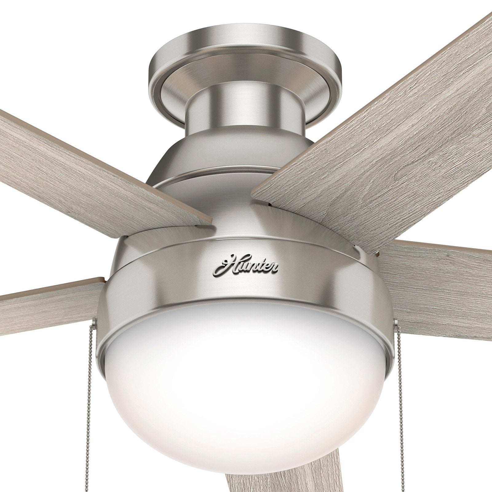 Hunter 46″ Anslee Fresh White Ceiling Fan with Light Kit and Pull Chain Sansujyuku sansujyuku.com