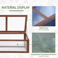 thumbnail image 4 of Outsunny Portable Wooden Garden Green House Cold Frame, Indoor Outdoor Terrarium Planter Box, 39" x 26" x 16", 4 of 9