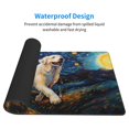 Tebeau Vintage Starry Sky Labrador Print Large Mouse Pad for Desktop