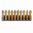 thumbnail image 1 of 10 Pieces Titanium Coated Hex Shank 25mm PH2 Antislip Magnetic Screwdriver Bits Set, 1 of 4