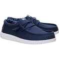 thumbnail image 2 of HEYDUDE Men Wally Stretch Canvas , Navy, 9, 2 of 6