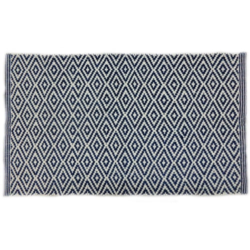 Better Homes and Gardens Caprice Woven Rug, Blue, 20"x34"