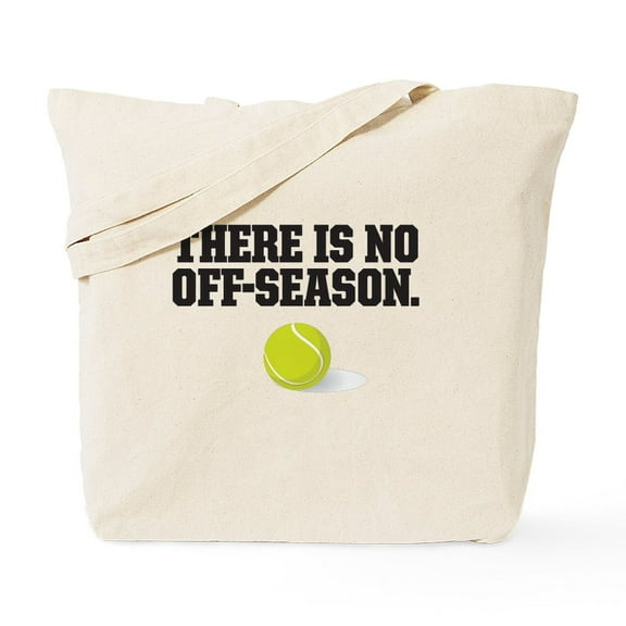 CafePress - There Is No Off Season Tennis Tote Bag - Unisex Canvas Tote Bag, Beige, 1-Piece
