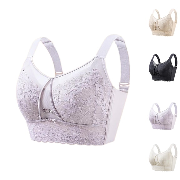 HBGVBA Bras for Women Wireless Push Up Supportive Seamless Full Coveraged Bralette