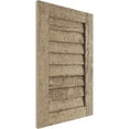 thumbnail image 2 of Ekena Millwork 24"W x 12"H Timberthane Rough Sawn Vertical Faux Wood Non-Functional Gable Vent, Primed Tan, 2 of 5