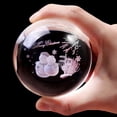 thumbnail image 5 of Adornos Bola de cristal de Navidad Bola de grabado de Papá Noel Decoración de mesa de Navidad Bola de cristal Adornos navideños transparentes, 5 of 5