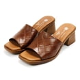 thumbnail image 2 of Eric Michael Women's Vicky Slip-On Leather Heels, Tan,10 M US, 2 of 7