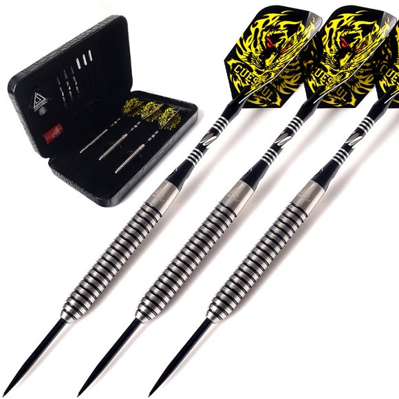 Set de dardos CUESOUL de 25 g con punta de acero y estuche