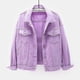 thumbnail image 4 of 26-27 Women's Denim Jacket Spring Autumn Short Coat Pink Jean Jackets Casual, 4 of 5