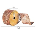 thumbnail image 2 of Vickerman 2.5" x 10 yard Copper Laser Cut Scales  Christmas Ribbon, 2 of 2