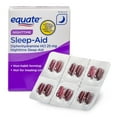 Equate NightTime SleepAid Capsules, 25 mg, 12 count