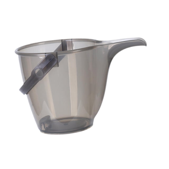 Regadera para flores, maceta doméstica, regadera de alta capacidad, moderna, con boquilla larga. Gris