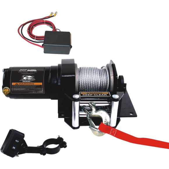Cabrestante Bulldog 15001 ATV 900 kg con Cable de Acero de 15 m