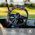 thumbnail image 3 of ZUXONGSY Skull Golf Cart Steering Wheel Cover Flower Universal Auto Accessories Good Texture Nice Look Steering Wheel Cover Protector Club Car Golf Cart Interior Decor Protector, 3 of 7