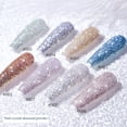 thumbnail image 2 of 1Box Sparkling Nail Powder Laser Silver Reflective Glitter Sequin Shiny Holographic Nail Powder Nail Dipping W4C5, 2 of 9