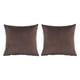 thumbnail image 2 of Paquete de 2 fundas de cojín cuadradas decorativas de terciopelo suave, fundas de almohada, decoración del hogar, decoraciones para sofá, cama, silla, 2 of 8