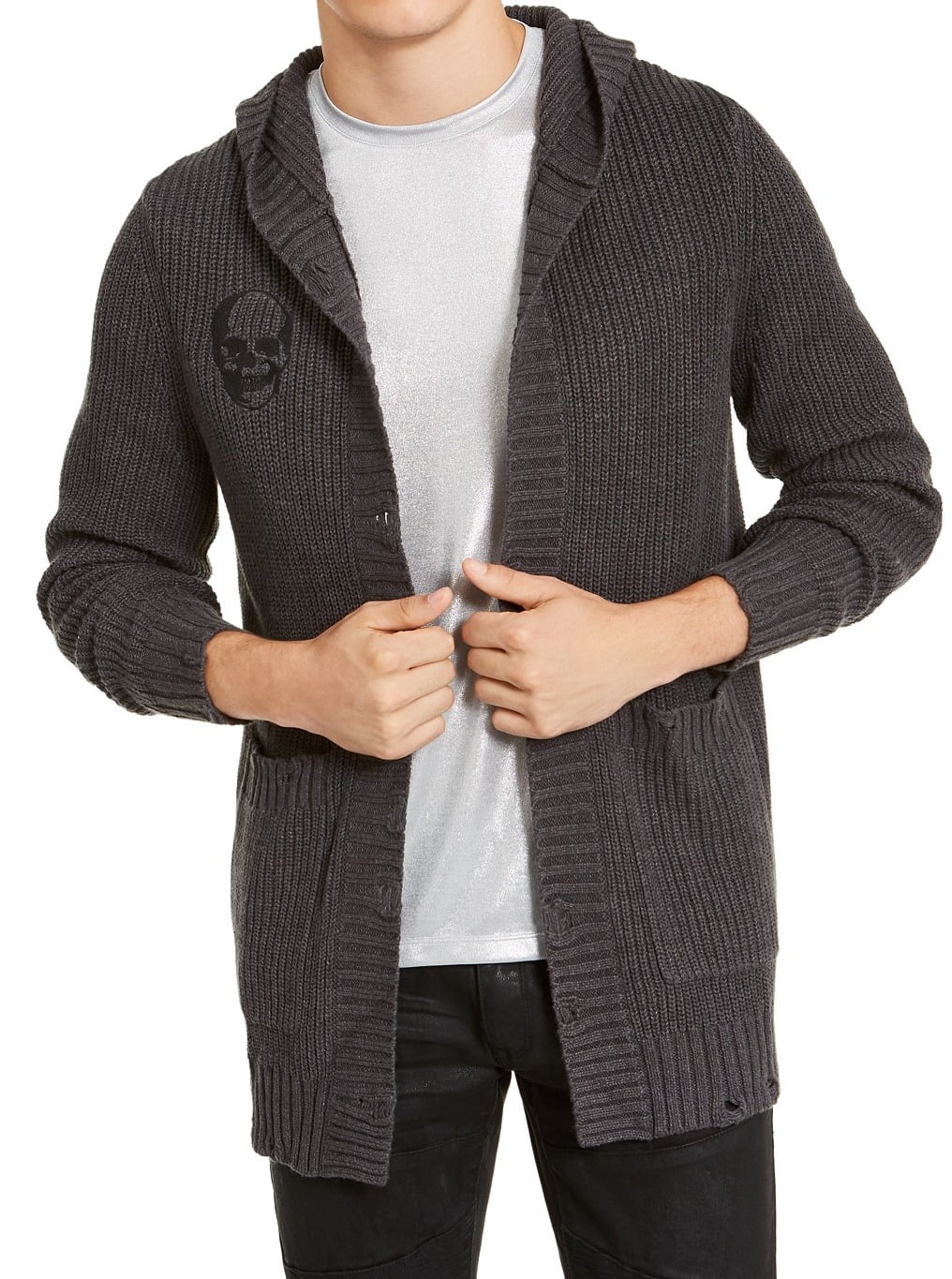 skull cardigan walmart