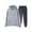 a Dark Gray, variant on safuny Mens Sweatsuits 2 Piece Set Big Tall Sweatsuits Jogging Suits Hoodie Sweatpants Set Workout Set Pockets Outfits Quarter Zipper Spring Tracksuits Black L