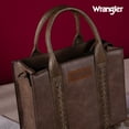 thumbnail image 7 of Wrangler Medium Tote Bag for Women Designer Satchel Handbags Top-handle Purses with Strap, Vintage-Brown, 7 of 7