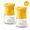 yellow, variant on 2-in-1 Quantitative Spice Shaker and Salt Dispenser, Push-Button Measured Seasoning Bottle with 0.5g Precise Control, Thickened Glass Moisture-Proof Jar for Kitchen Cooking, Meal Prep