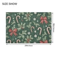 thumbnail image 4 of Yayeee Bath Rug for Bathroom Floor Non Slip Rectangle Fluffy Soft Absorbent Mat, 16"x24", Christmas Candy Cane, 4 of 7
