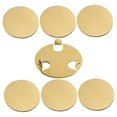 thumbnail image 5 of NICEXMAS 6Pcs Plated Gold Metal Drink Coasters with Construction and Easy Clean Surface for Tabletops, 5 of 8