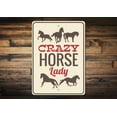 thumbnail image 1 of Crazy Horse Lady Novelty Decor, Metal Wall Sign - 10x14 Inches, 1 of 4