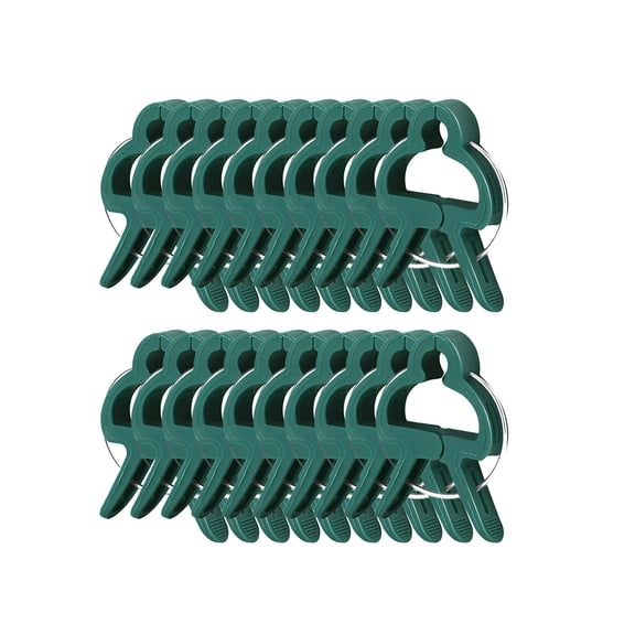 20 Pcs Plant Clips Garden Clips for Supporting Plants, Flowers and Vines, Gentle Durable Plant Support Clip Set, L