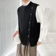 thumbnail image 4 of Chalecos de punto de color sólido para hombres Suéter sin mangas para hombre Nuevo chaleco de alta calidad Moda coreana Harajuku Estética Cachemira, 4 of 5
