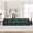 Green, variant on LQLI 123" Modular Loveseat Sofa, Deep Seat Upholstered Couch with Pillows, Compact Sectional Couch with Armrests, Comfy Flannelette Sofa for Living Room Bedroom Apartment