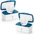 thumbnail image 1 of Dispensador de Toallitas para Bebé OXO Tot Perfect Pull Navy - Set de 2, 1 of 6