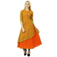 thumbnail image 1 of Phagun Kurti en Coton Ethnique pour Femmes Kurta Décontractée Imprimé Floral Robe de Créateur, 1 of 5